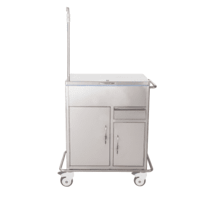 AB21 Stainless Steel Emergency Trolley (Fully Enclosed)