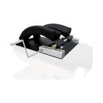 Arched spinal surgery support frame